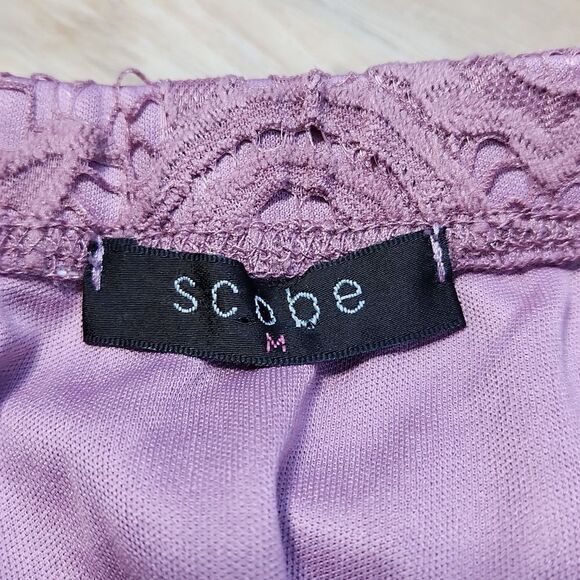 🔹️NWT Scobe Mauve Lace Skirt Medium - Picture 7 of 8